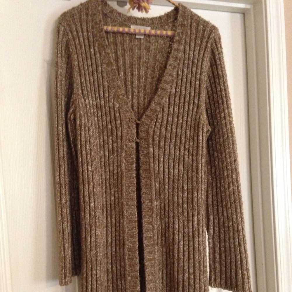 Christopher & Banks sweater coat - size large